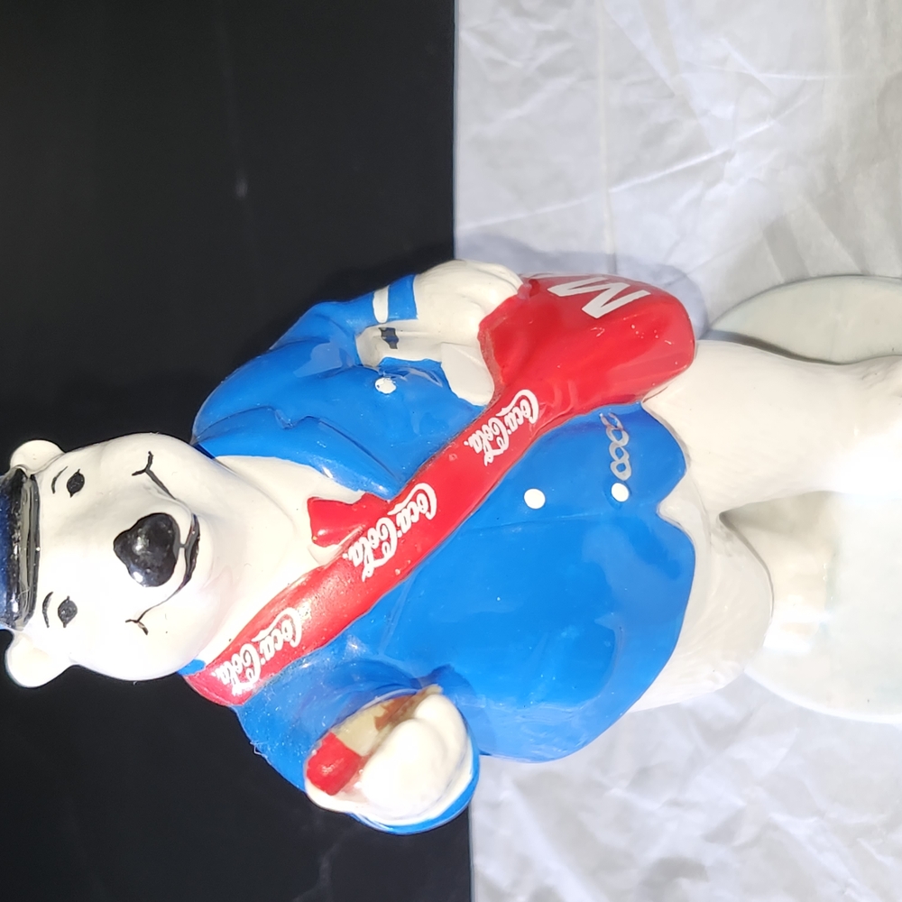Coca Cola Polar Bear Toy - Blue and Red